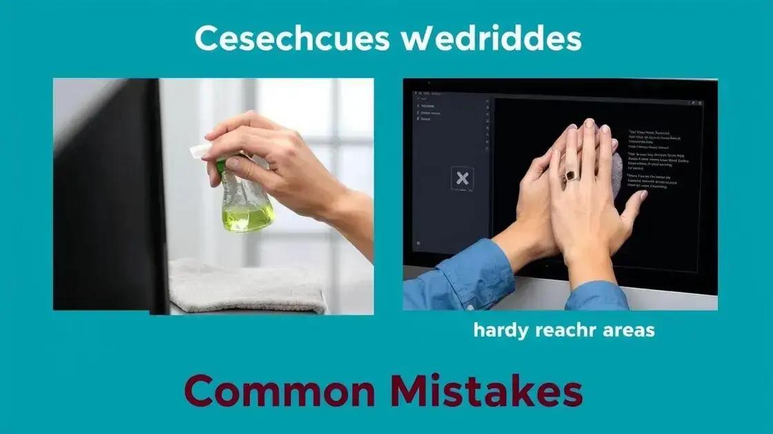 Common mistakes to avoid during cleaning